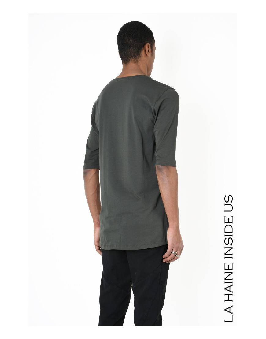 La haine inside us - PERMANENTE - 3M SEBAT T-SHIRT Regular Verde Vendita