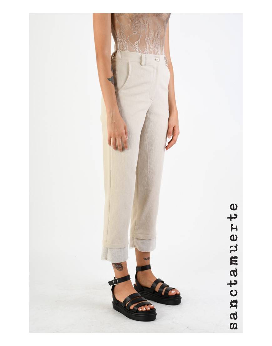 La haine inside us 9B SM299 PANTALONE Sabbia Economico