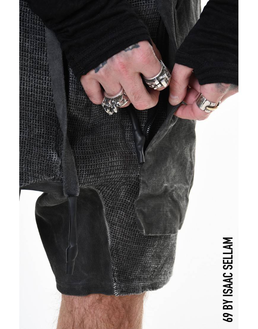 La haine inside us GUSSETS SHORT GRILLAGE PLOMB In Saldo