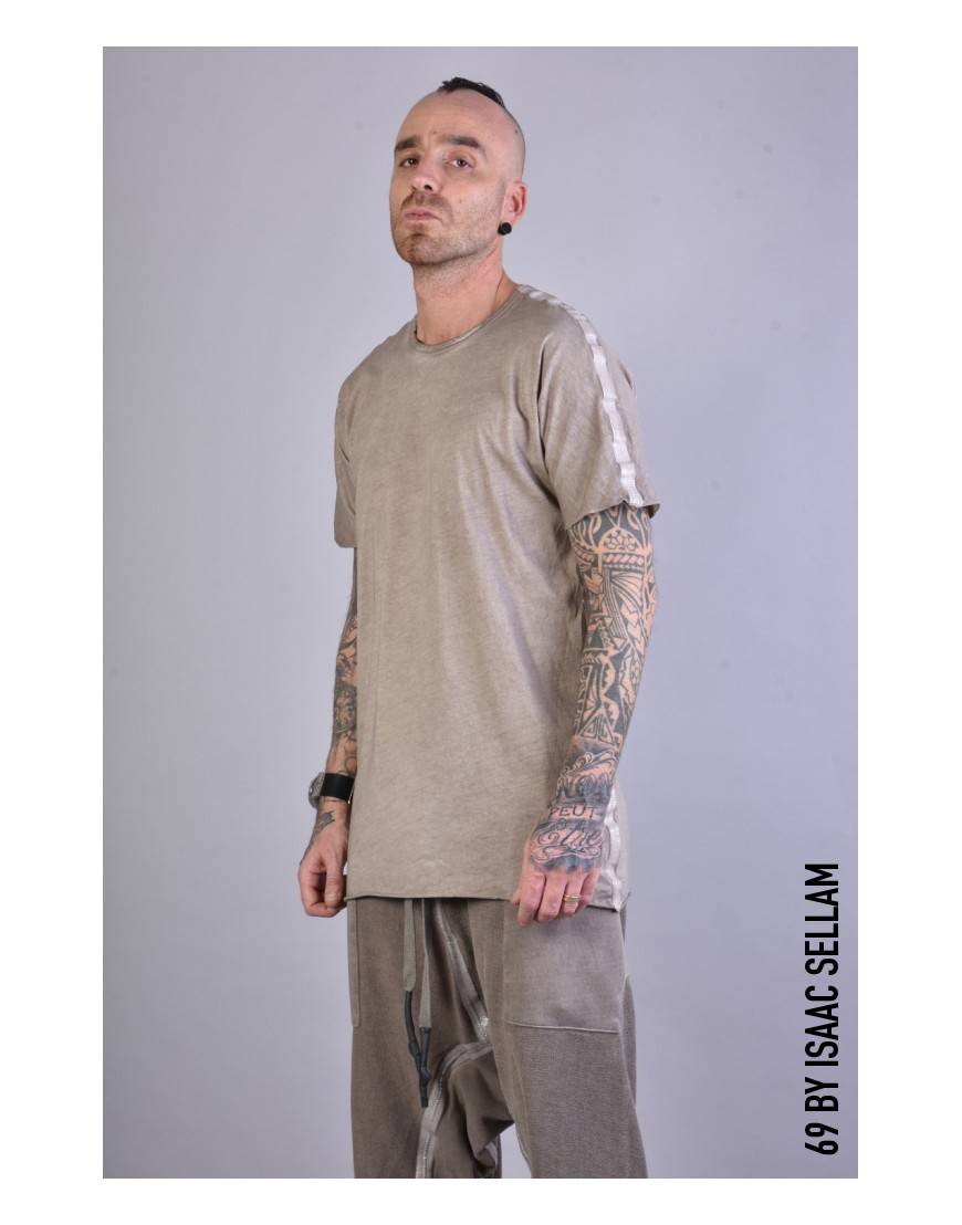La haine inside us MISTER T-SHIRT BANDE J150 Taupe Nuovo