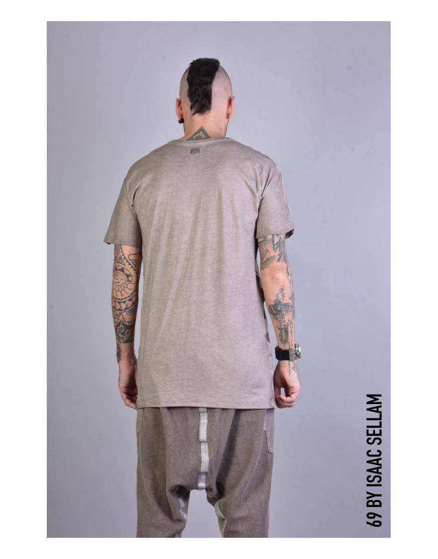 La haine inside us MISTER T-SHIRT BANDE J150 Taupe Nuovo