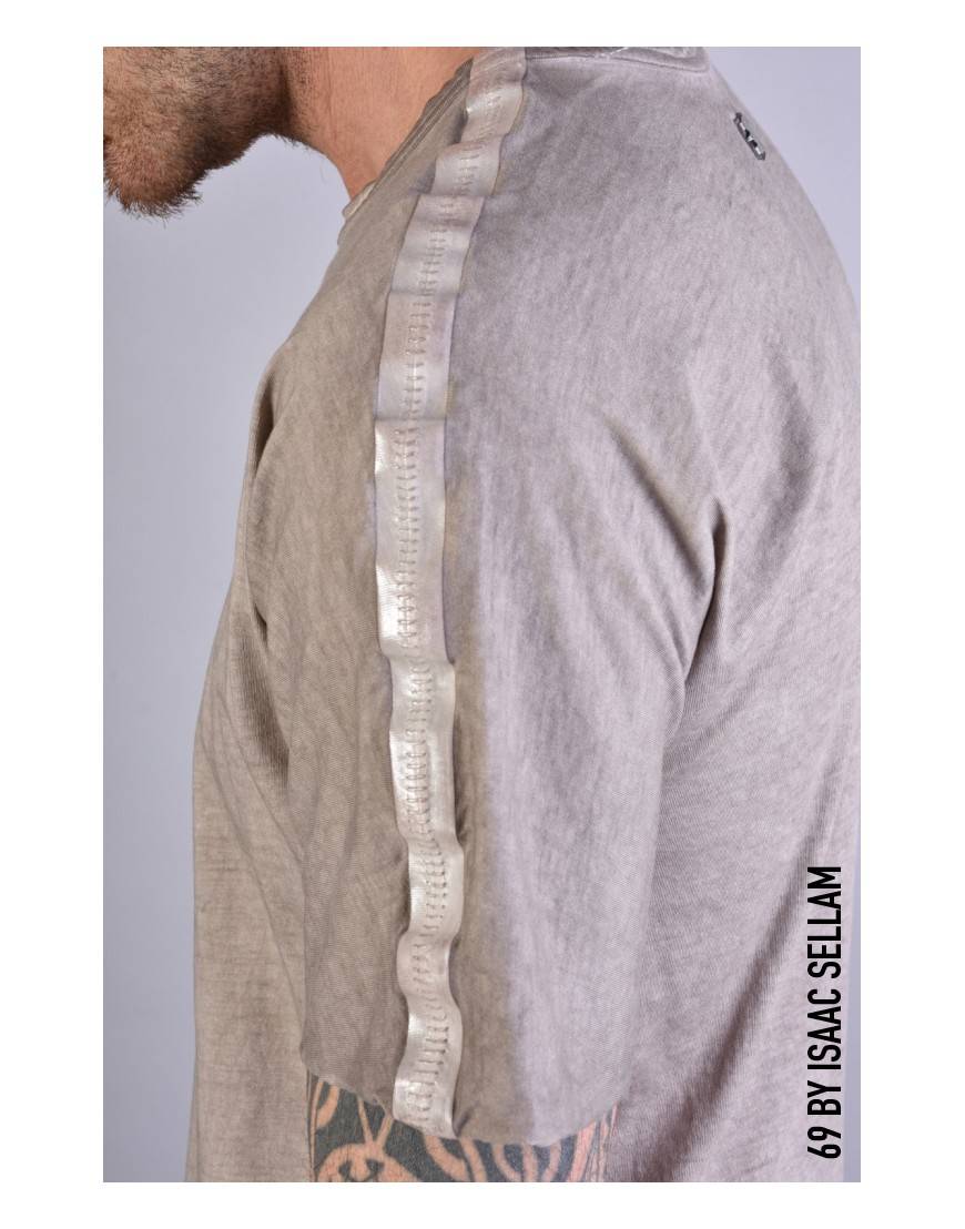 La haine inside us MISTER T-SHIRT BANDE J150 Taupe Nuovo