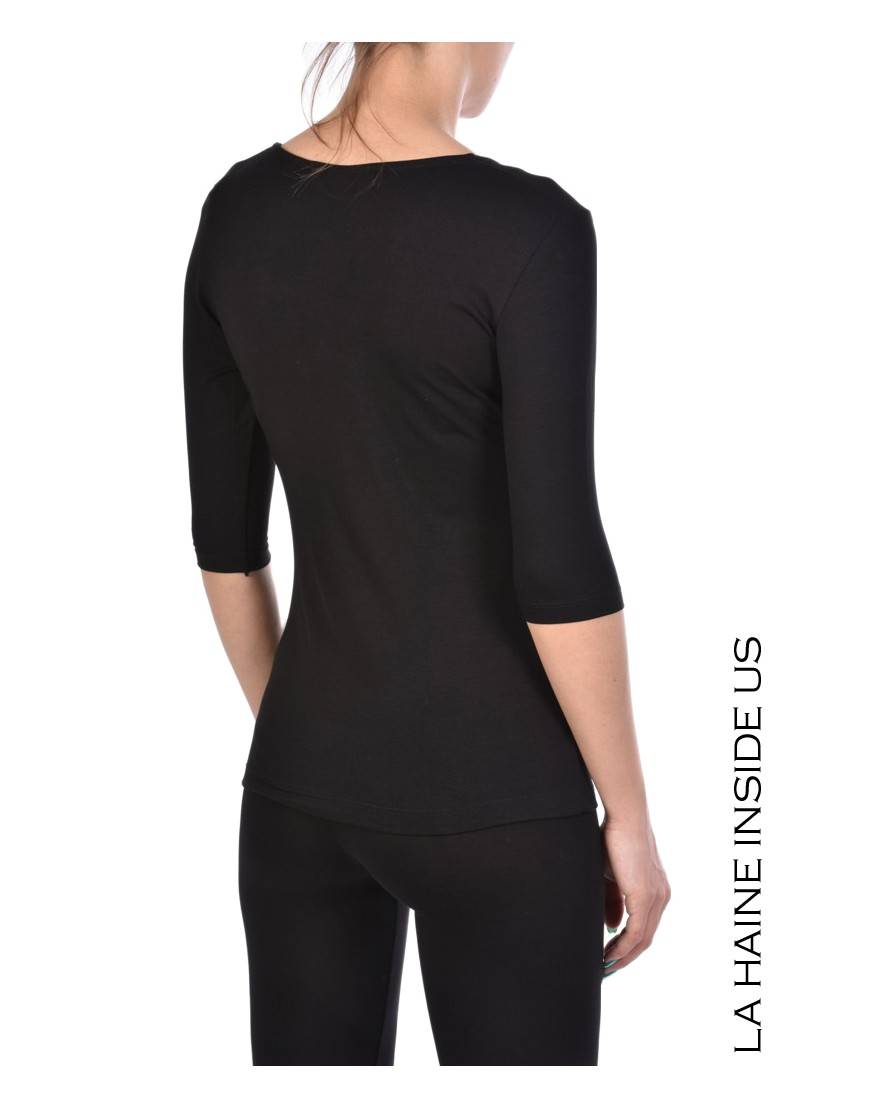 La haine inside us - PERMANENTE - 4M SALUS MAGLIA Nero Sottocosto