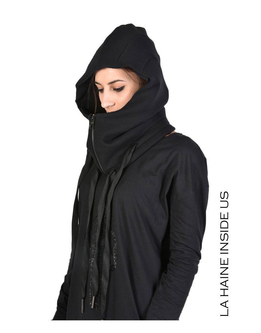 La haine inside us 3M CAPDUE CAPPUCCIO UNISEX Nero Sconto