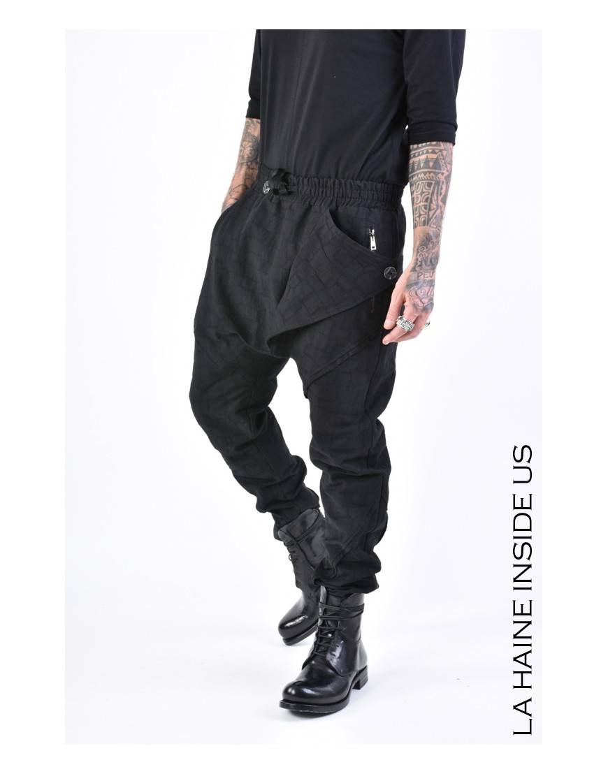 La haine inside us 3B LM133 PANTALONE Nero In Vendita