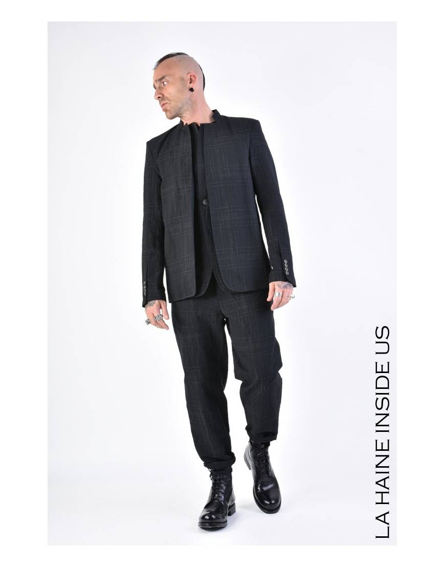 La haine inside us 3B LM142 GIACCA Nero Saldi Di Fabbrica