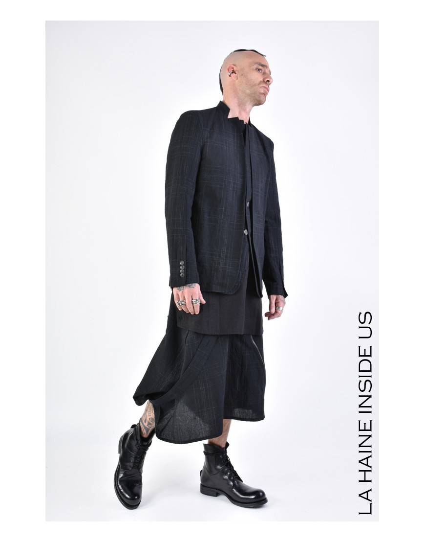 La haine inside us 3B LM142 GIACCA Nero Saldi Di Fabbrica