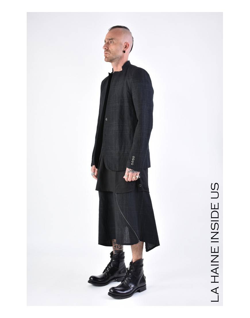 La haine inside us 3B LM142 GIACCA Nero Saldi Di Fabbrica