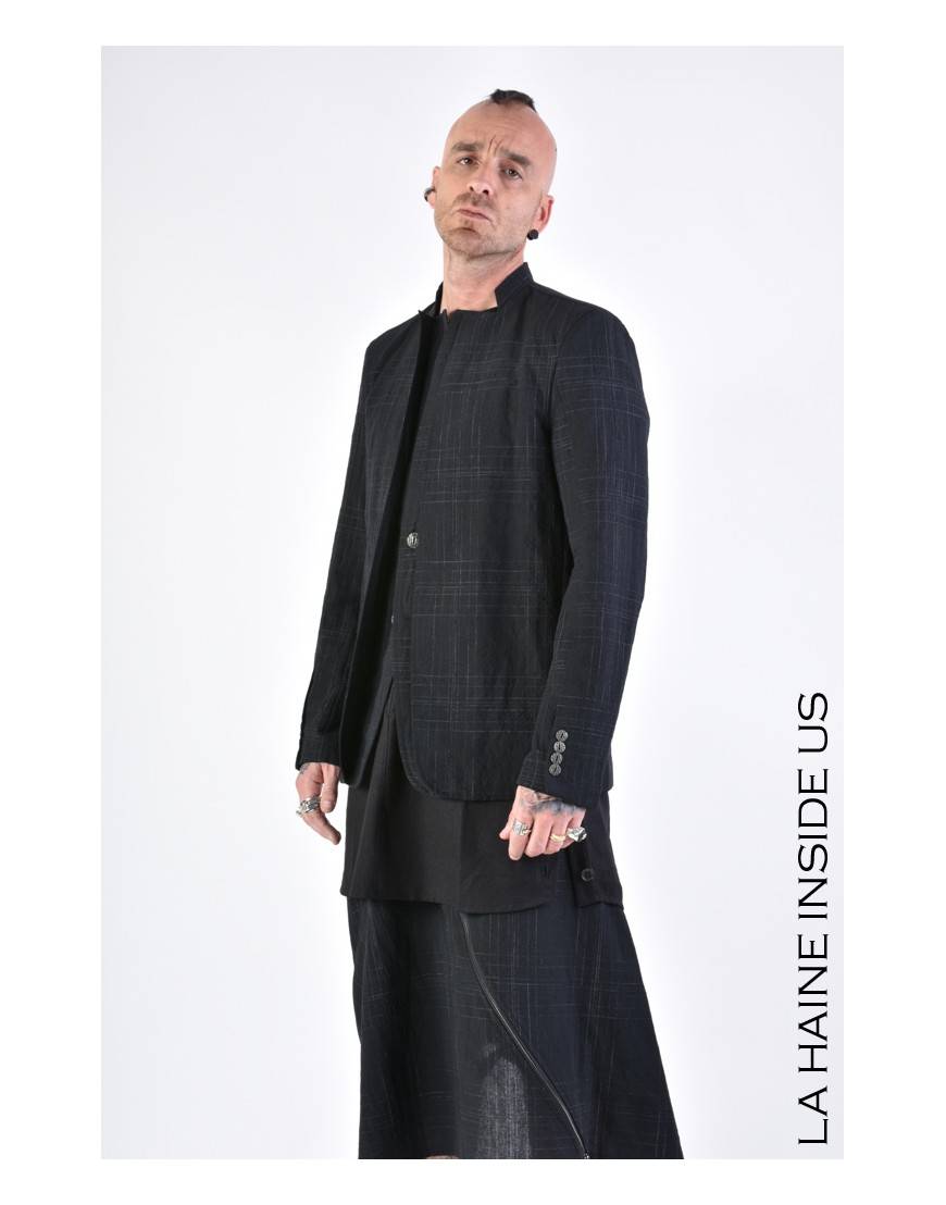 La haine inside us 3B LM142 GIACCA Nero Saldi Di Fabbrica