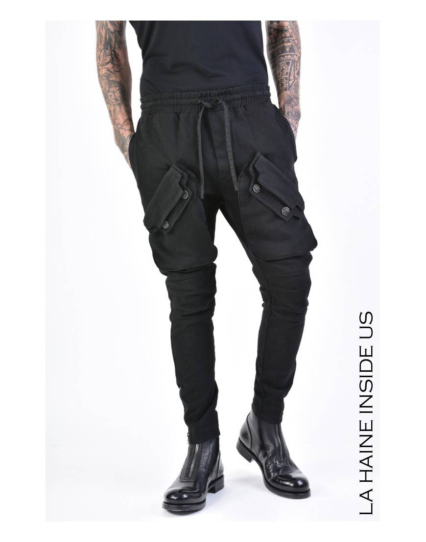 La haine inside us 3B LM146 PANTALONE Nero Negozio