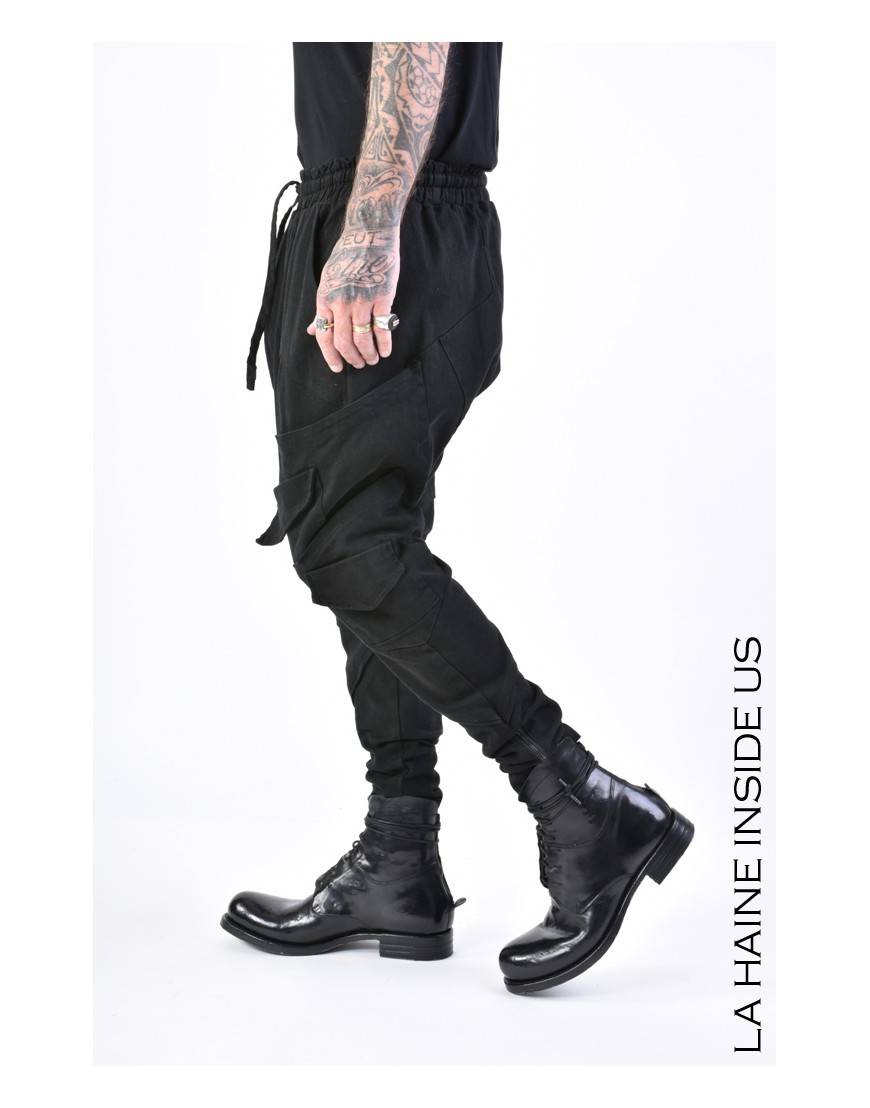 La haine inside us 3B LM155 PANTALONE Nero In Saldo