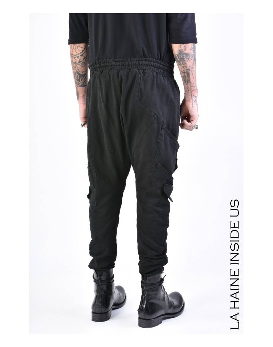 La haine inside us 3B LM155 PANTALONE Nero In Saldo