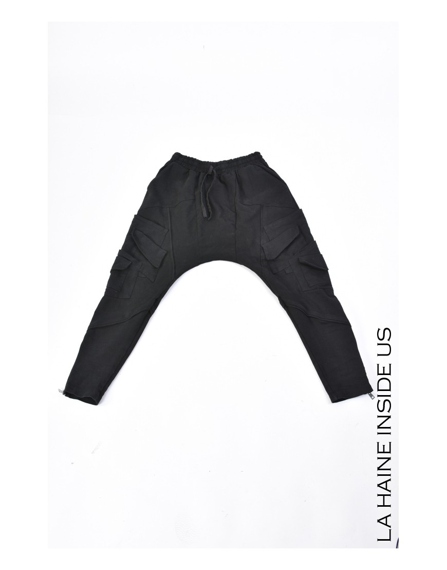 La haine inside us 3B LM155 PANTALONE Nero In Saldo