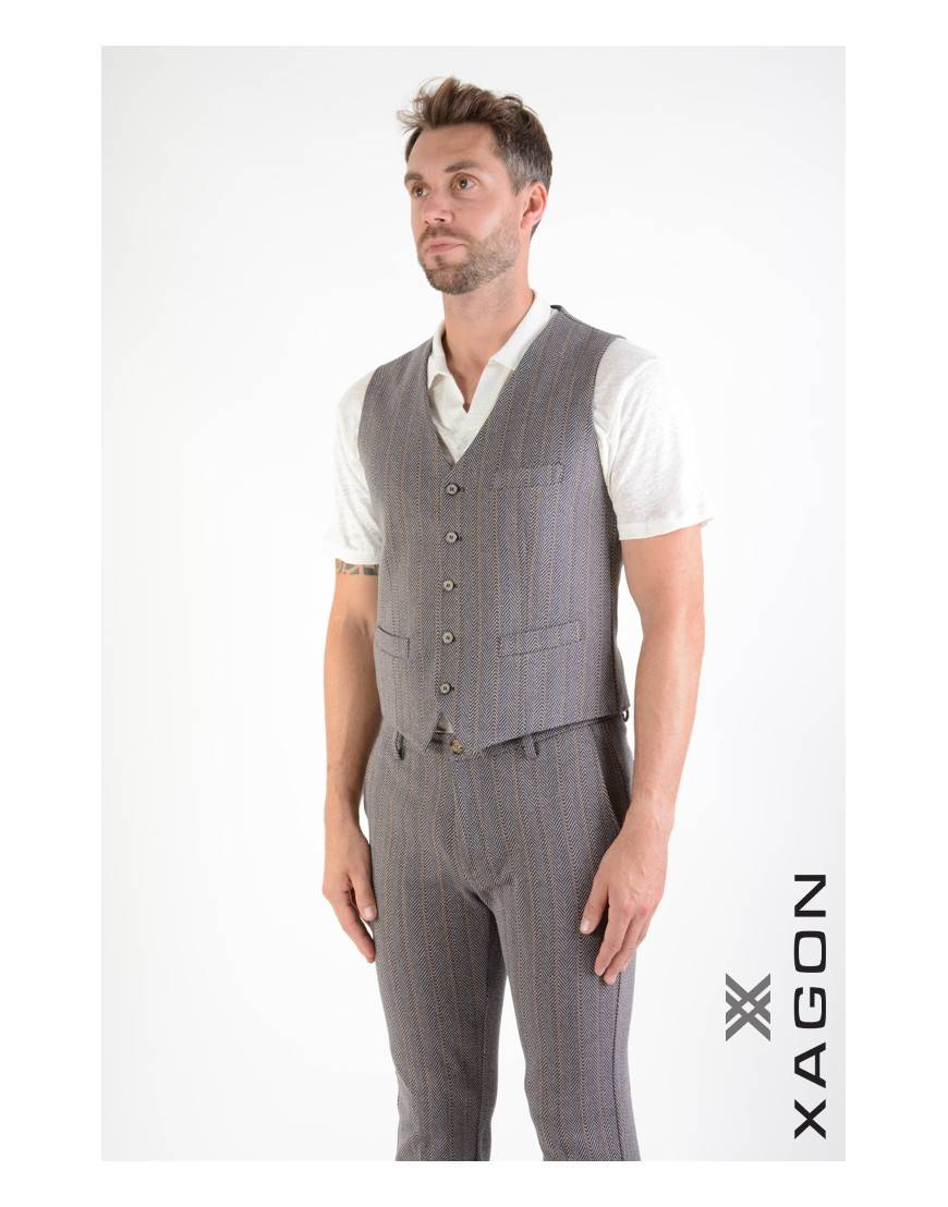 La haine inside us GILET 1PGLBRU Blu Offerta speciale della fabbrica