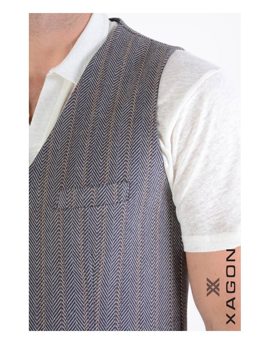 La haine inside us GILET 1PGLBRU Blu Offerta speciale della fabbrica