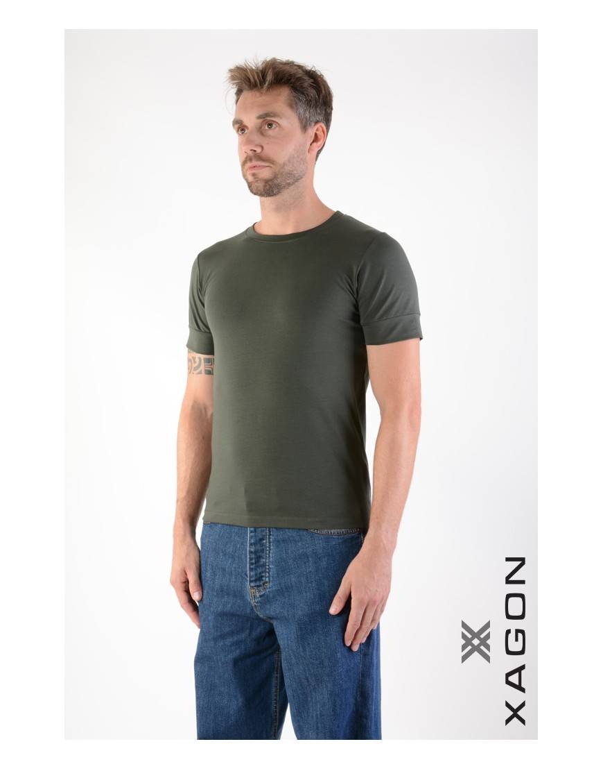 La haine inside us T-Shirt MD1012 Verde In Saldo