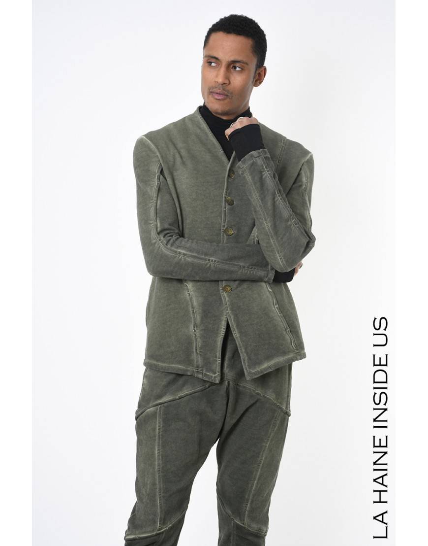 La haine inside us 3B LM227 GIACCA Verde Vendita