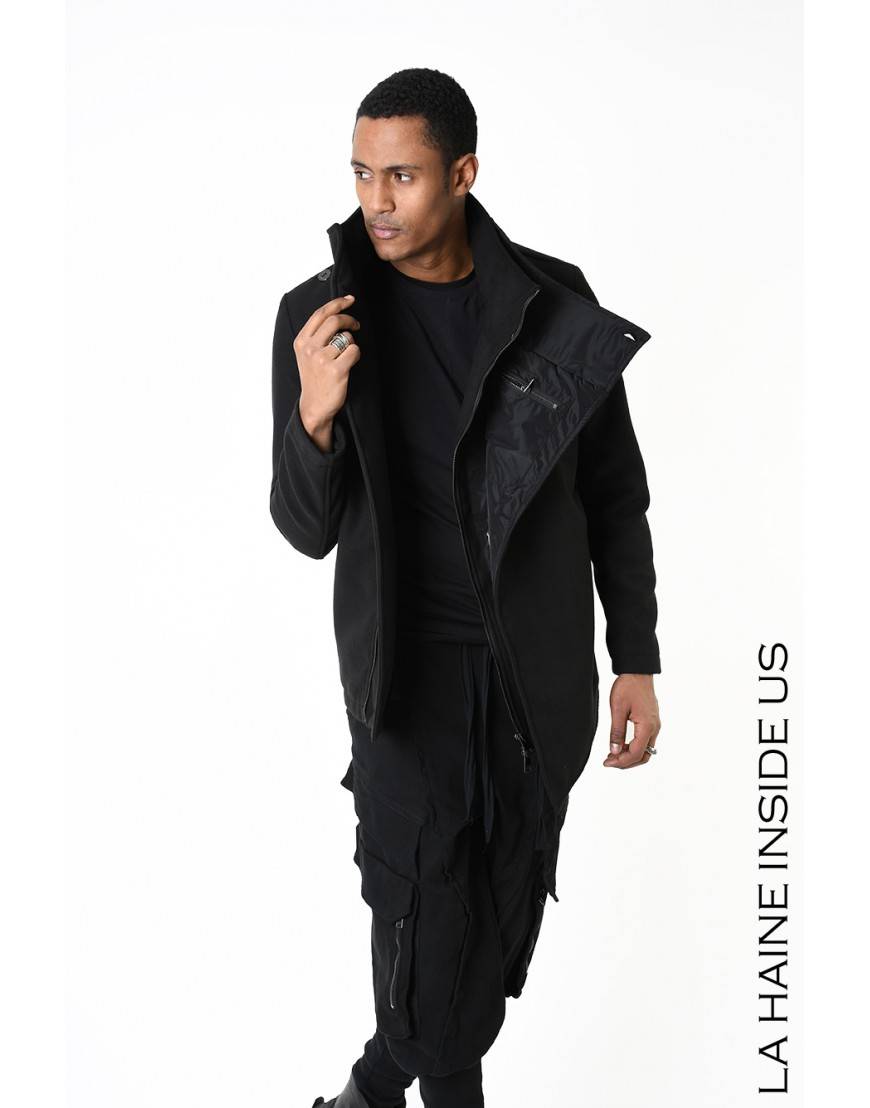 La haine inside us 3B LM185 CAPPOTTO Nero Shopping Online