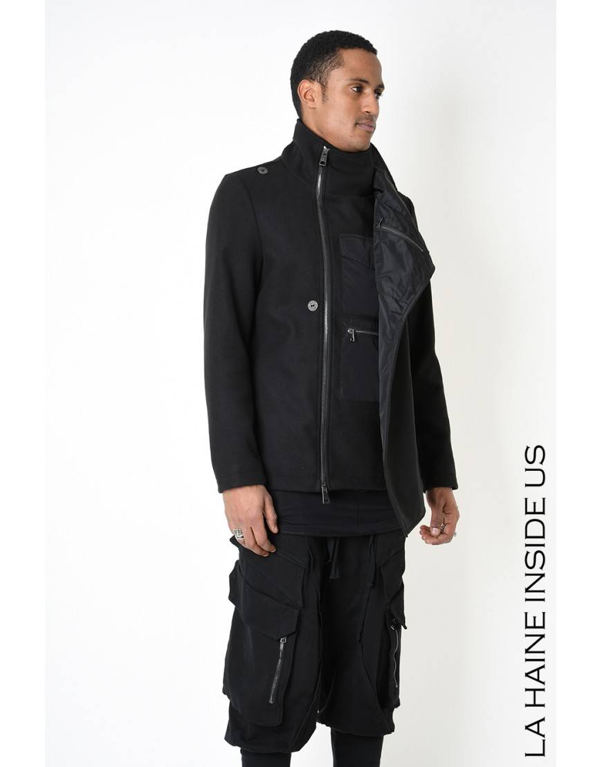 La haine inside us 3B LM185 CAPPOTTO Nero Shopping Online