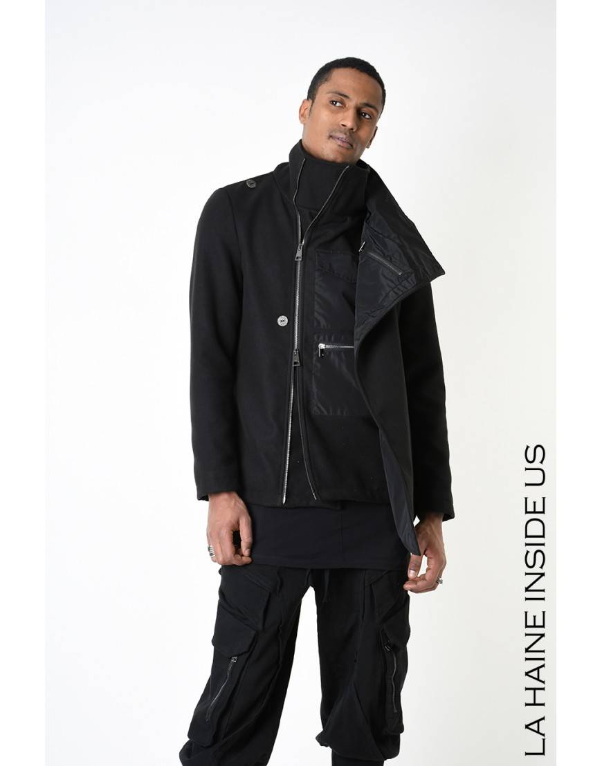 La haine inside us 3B LM185 CAPPOTTO Nero Shopping Online