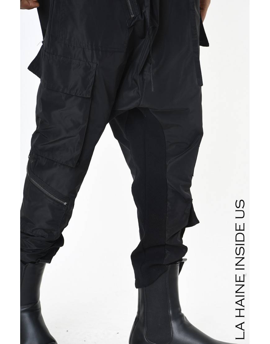 La haine inside us 3B LM189 PANTALONE Nero Affare Del Giorno