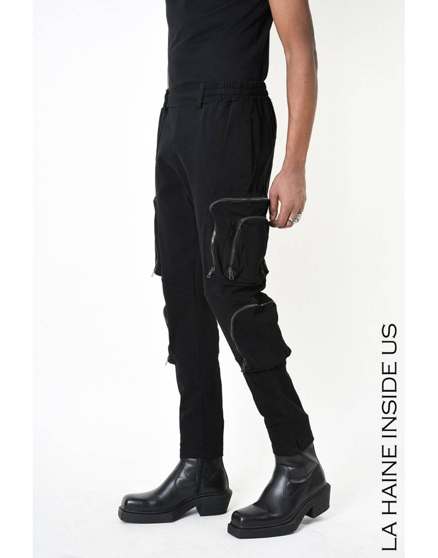 La haine inside us 3B LM190 PANTALONE Nero