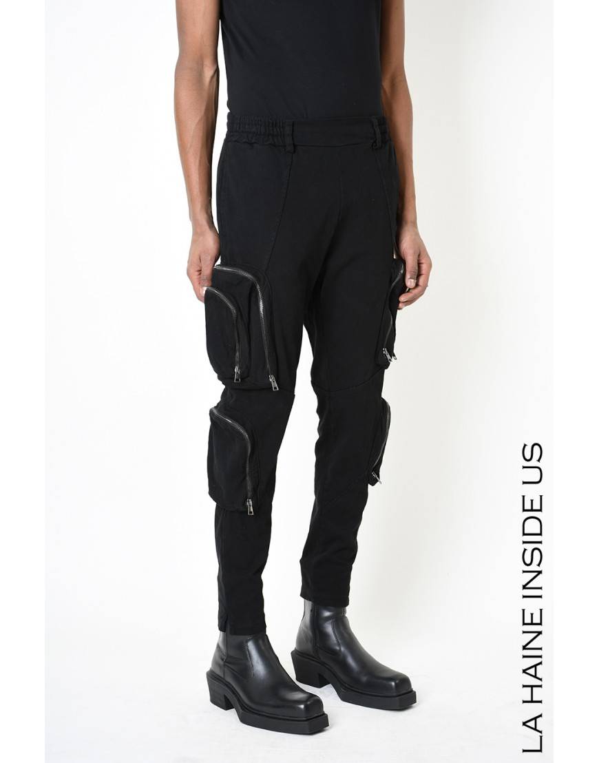 La haine inside us 3B LM190 PANTALONE Nero Prezzo Ridotto