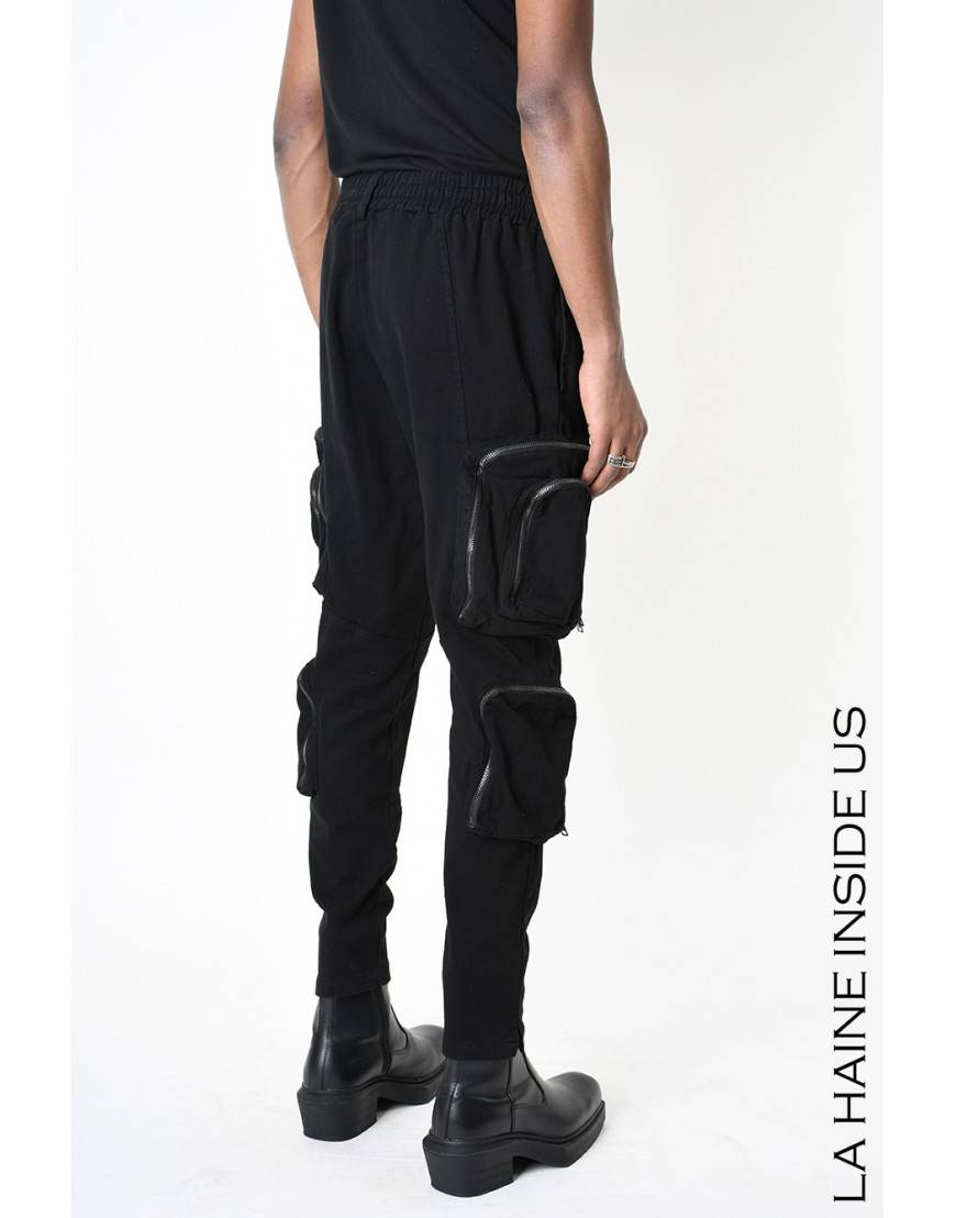 La haine inside us 3B LM190 PANTALONE Nero Prezzo Ridotto
