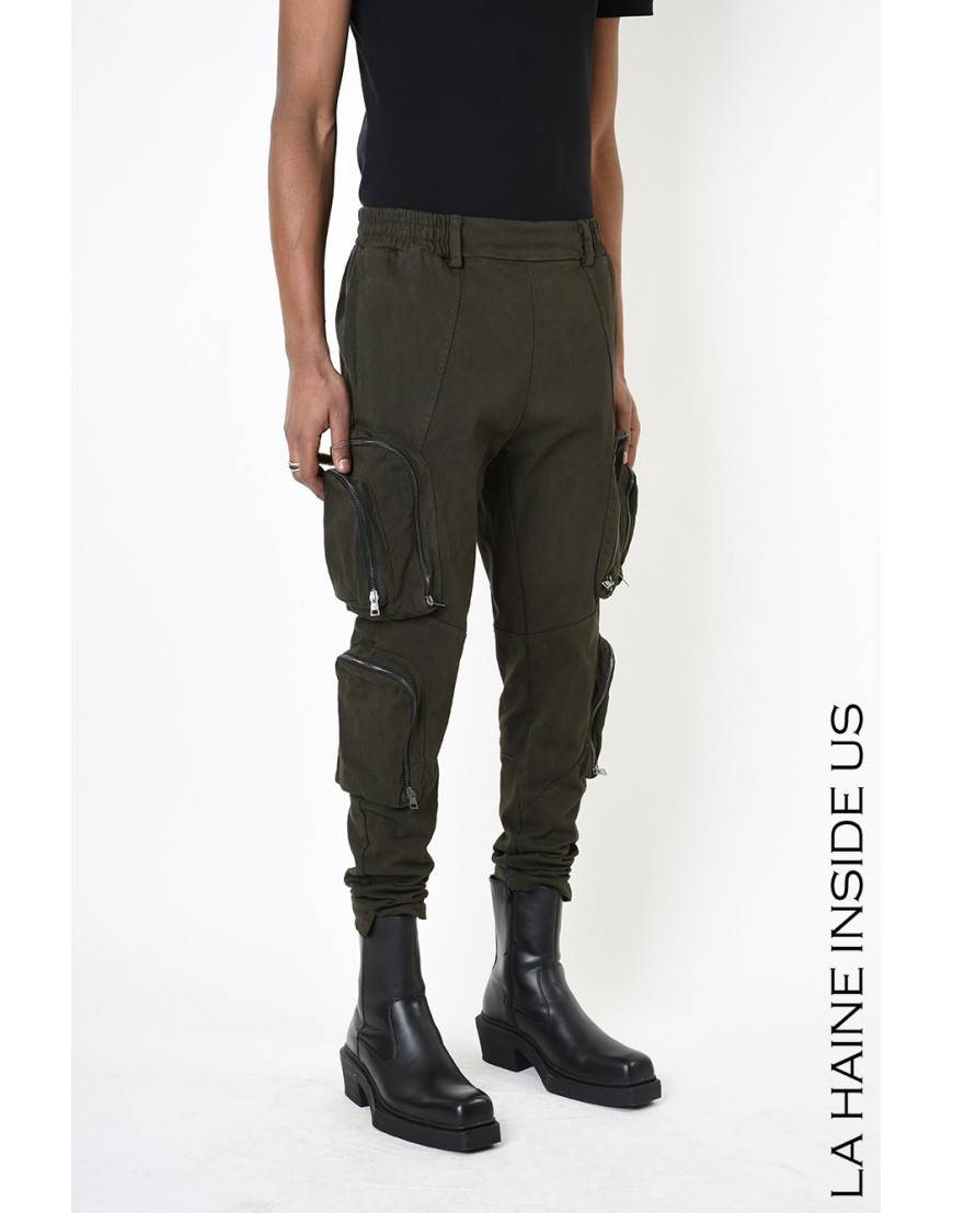 La haine inside us 3B LM190 PANTALONE Verde Sottocosto