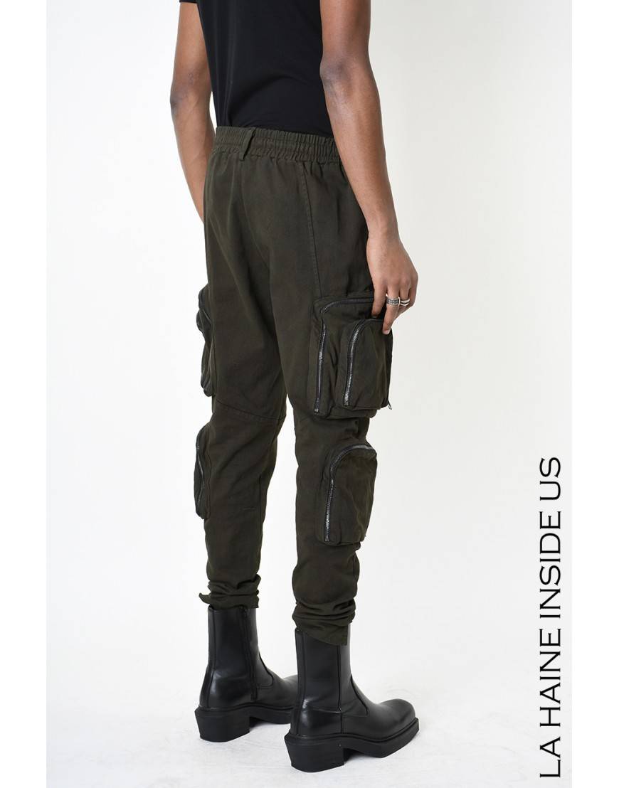 La haine inside us 3B LM190 PANTALONE Verde Sottocosto