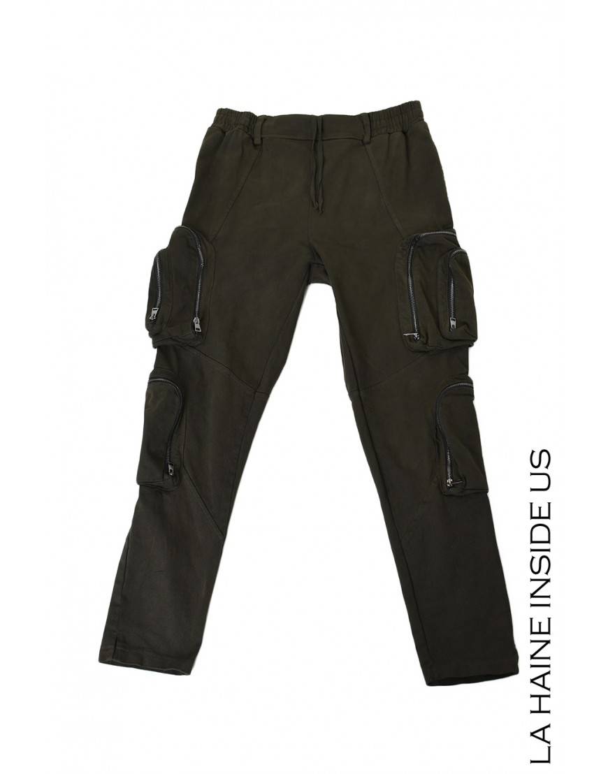 La haine inside us 3B LM190 PANTALONE Verde Sottocosto