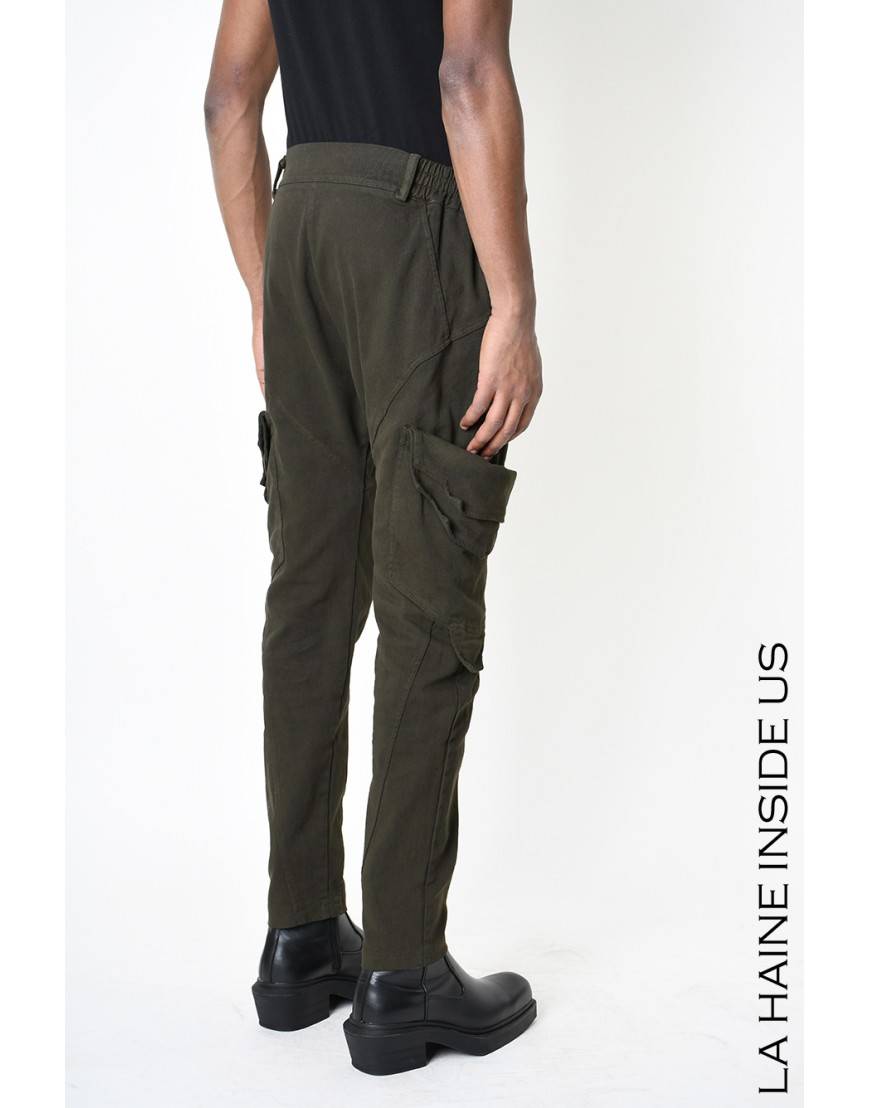 La haine inside us 3B LM192 PANTALONE Verde Sconto