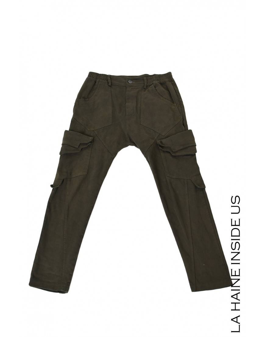 La haine inside us 3B LM192 PANTALONE Verde Sconto