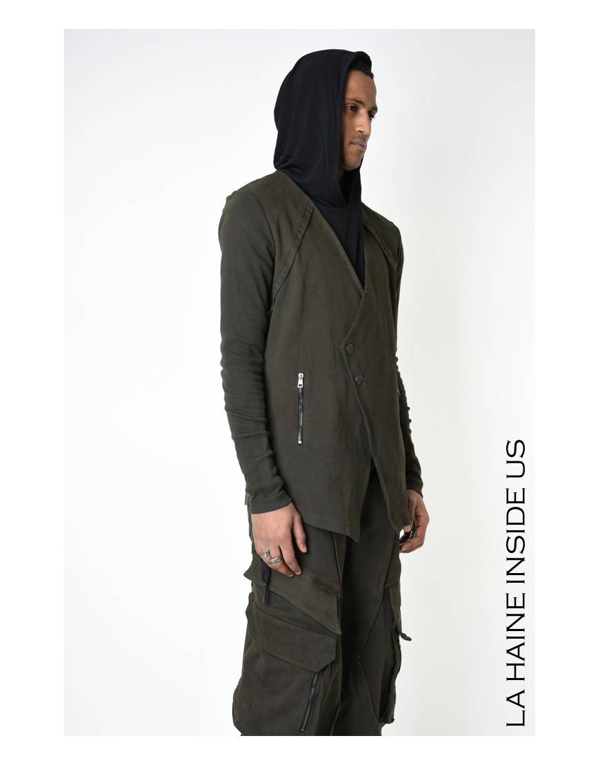 La haine inside us 3B LM193 GIACCA Verde Economico