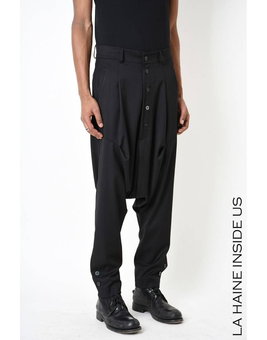 La haine inside us 3B LM195 PANTALONE Nero Saldi