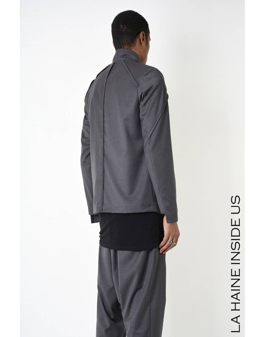 La haine inside us 3B LM197 GIACCA Grigio Vendita Calda