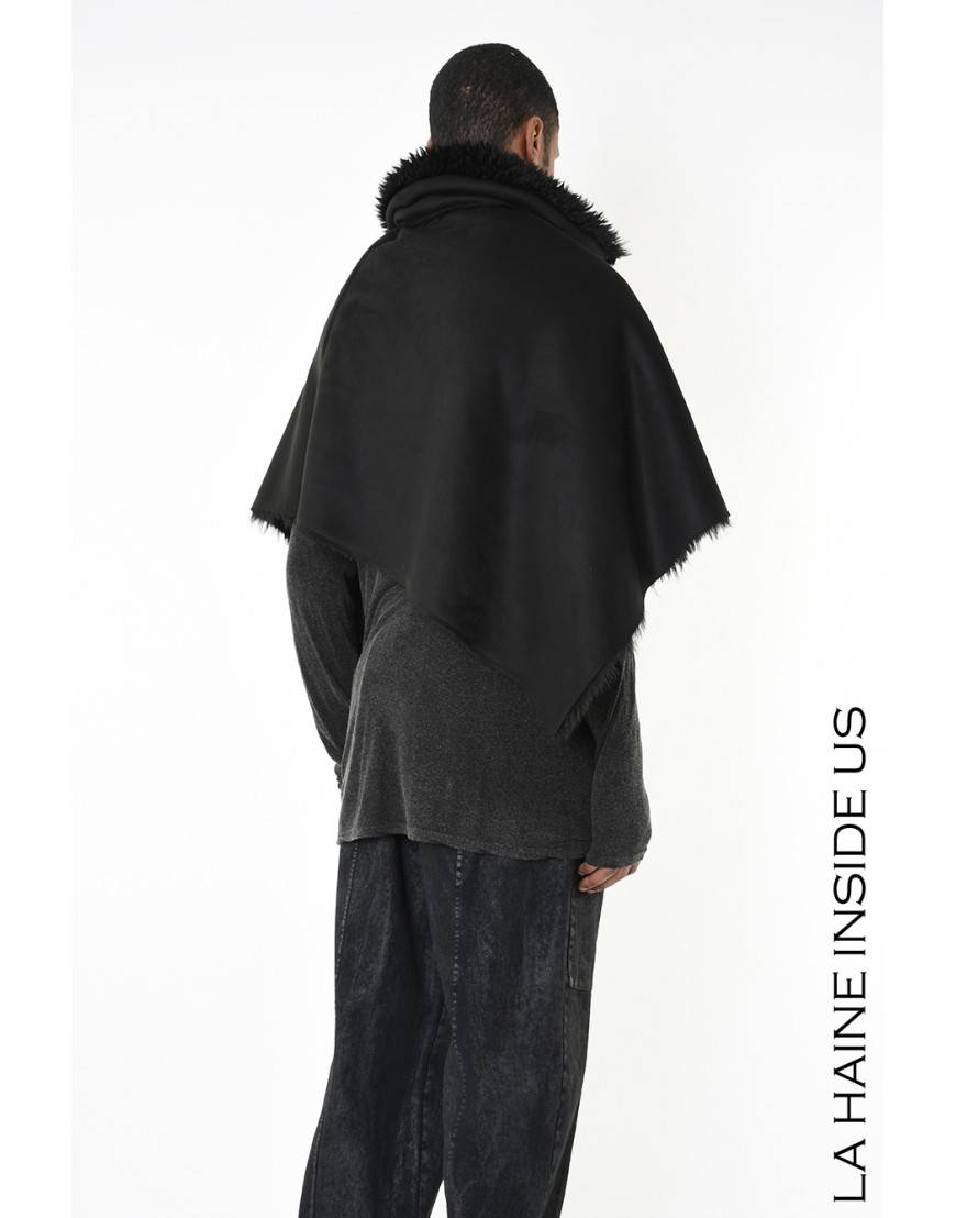 La haine inside us 4- LW862 PONCHO UNISEX U Nero Negozio