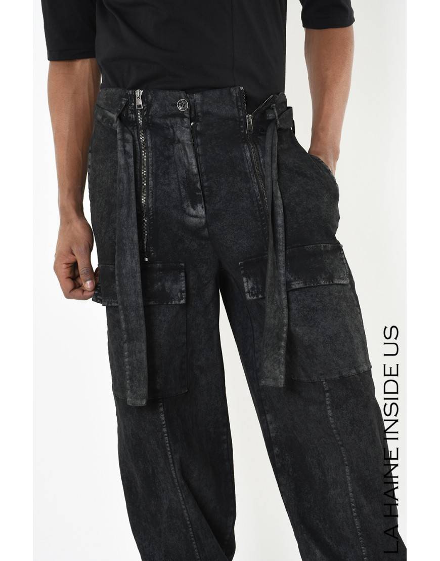 La haine inside us 4B LW880 PANTALONE UNISEX U Nero I Più Venduti