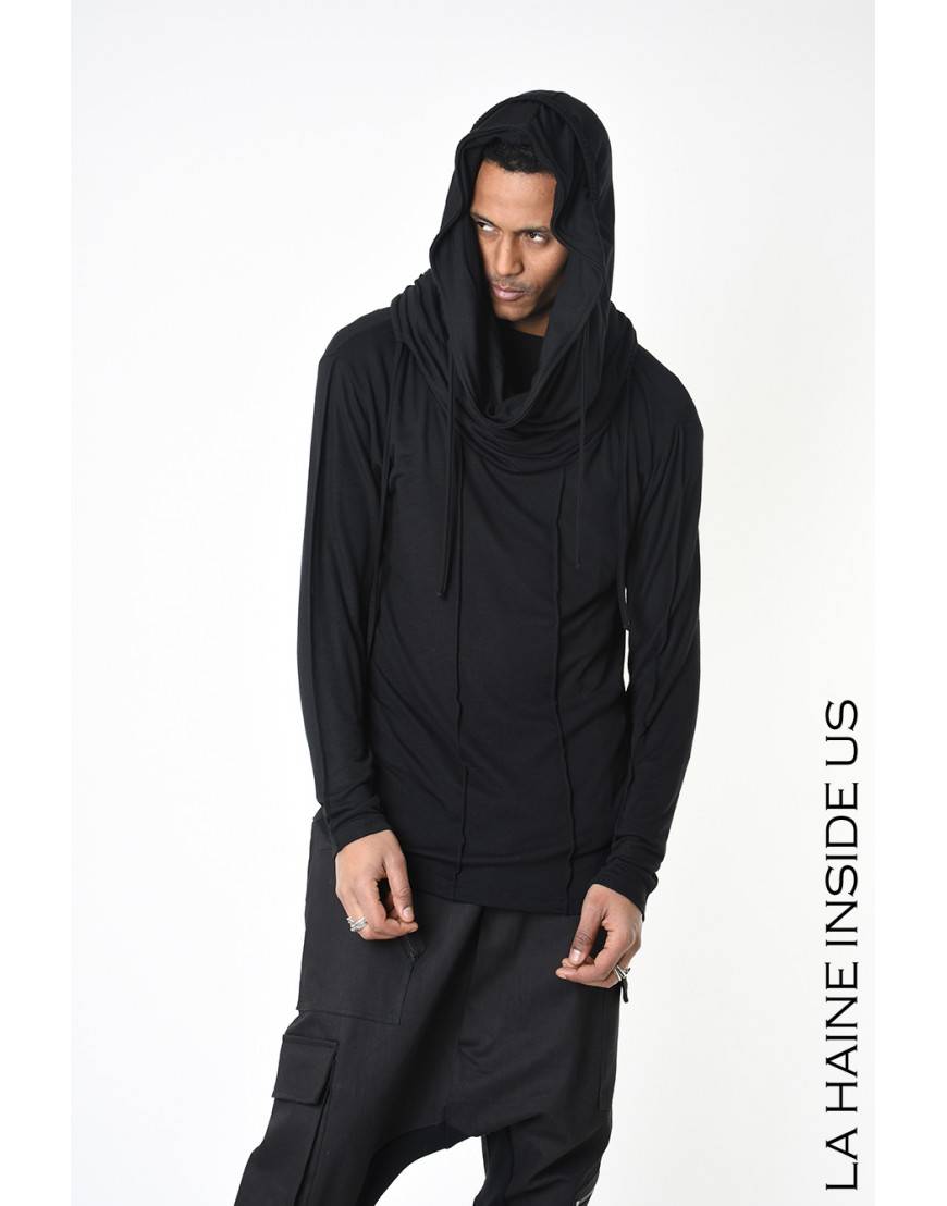 La haine inside us 4M LW565 MAGLIA UNISEX U Nero Italy