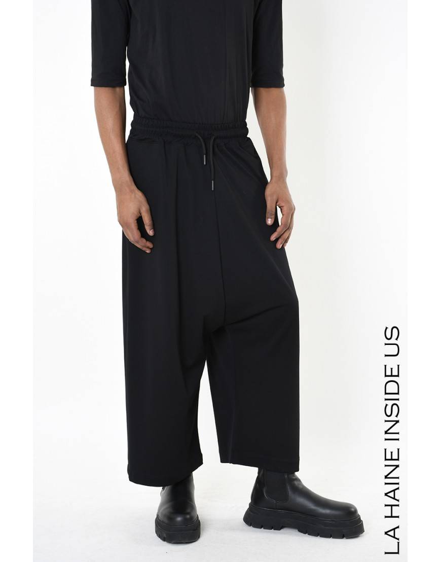 La haine inside us 4M LW955 PANTALONE UNISEX U Nero Spedizione gratuita