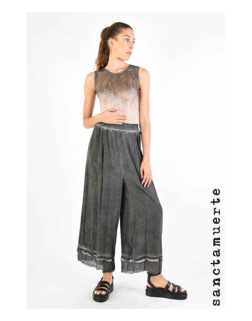 La haine inside us 9B SM339 PANTALONE Grigio Promozione Limitata