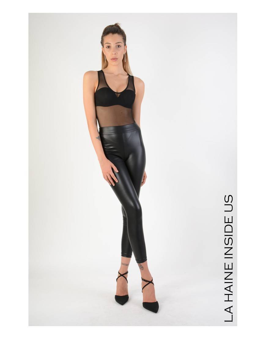 La haine inside us 4B LW692 LEGGINGS Nero Latest fashion