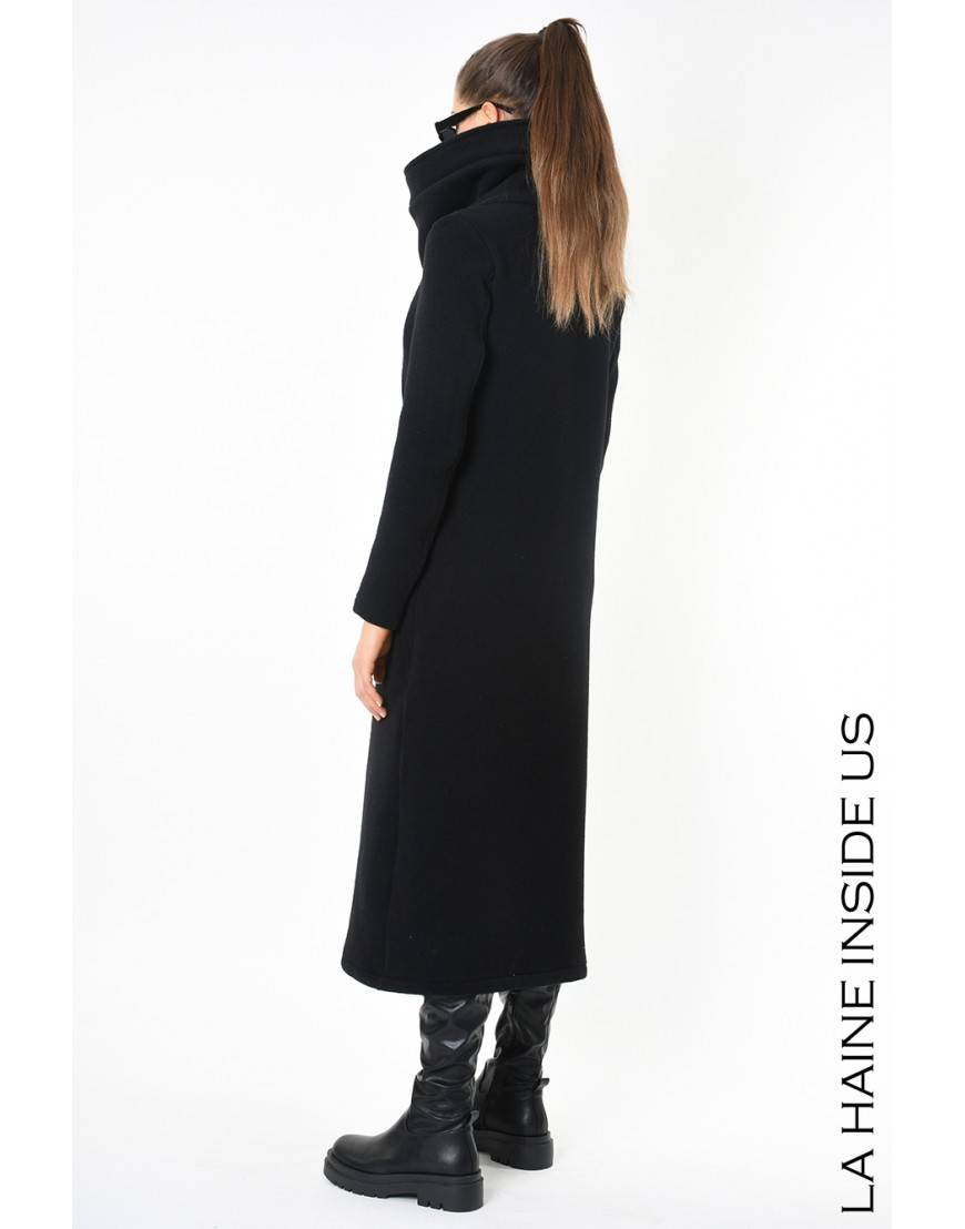 La haine inside us 4B LW798 CAPPOTTO Nero Nuova