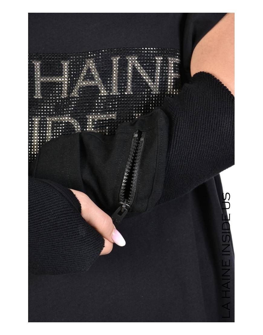 La haine inside us 3M MANUNO MANICOTTO UNISEX Nero Fino Al -60%