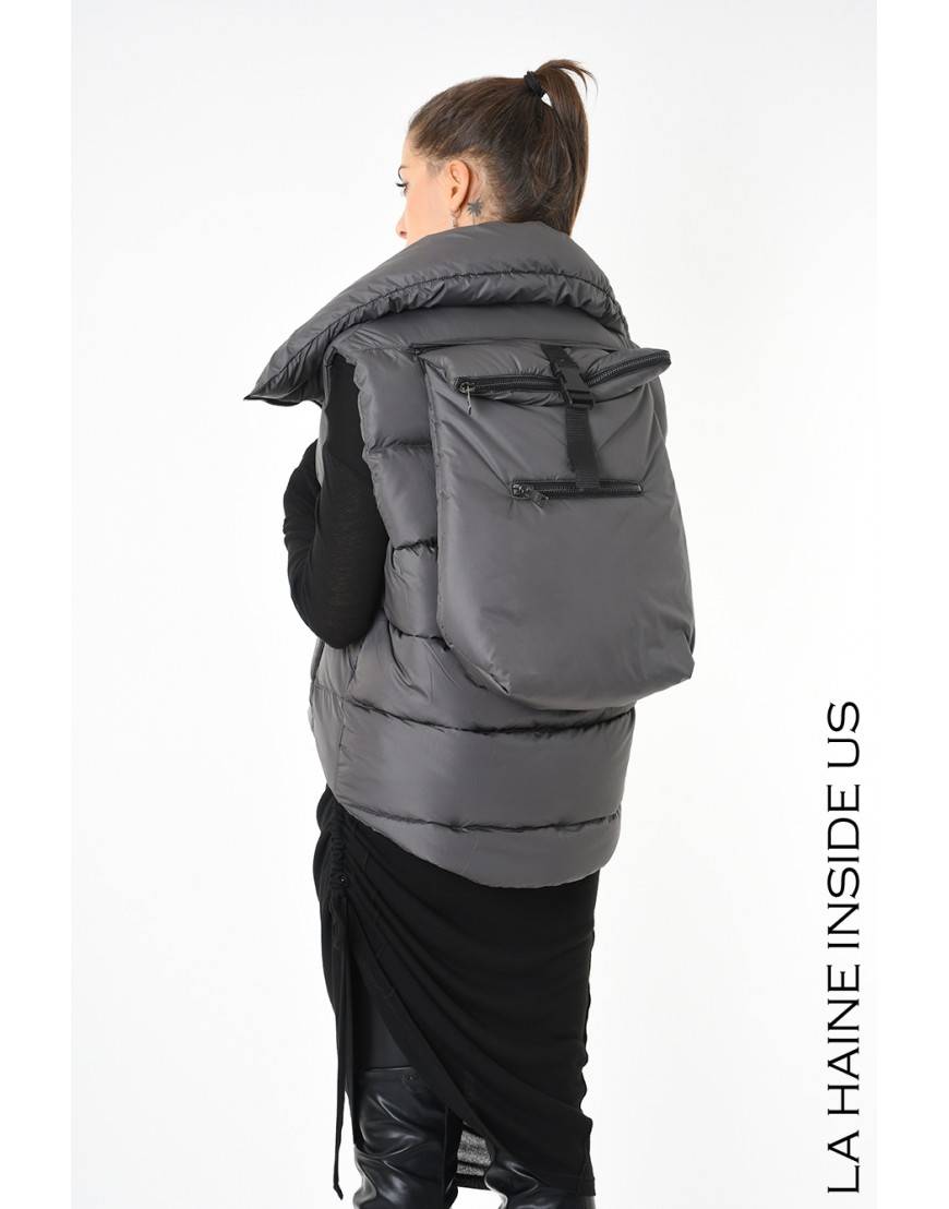 La haine inside us 3P LM252 PETTORINA + ZAINO UNISEX D Fango Prezzo Ridotto