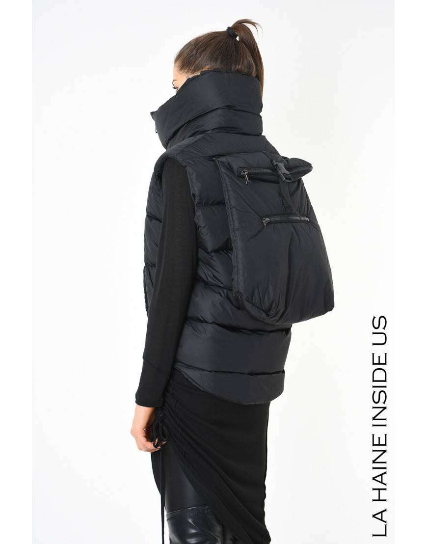 La haine inside us 3P LM252 PETTORINA + ZAINO UNISEX D Nero Sottocosto