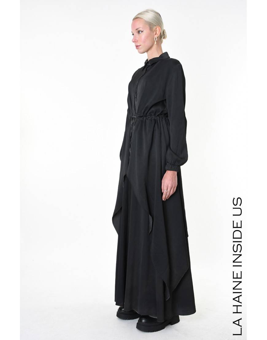 La haine inside us 4V LW918 CAMICIA Nero Saldi Di Fabbrica