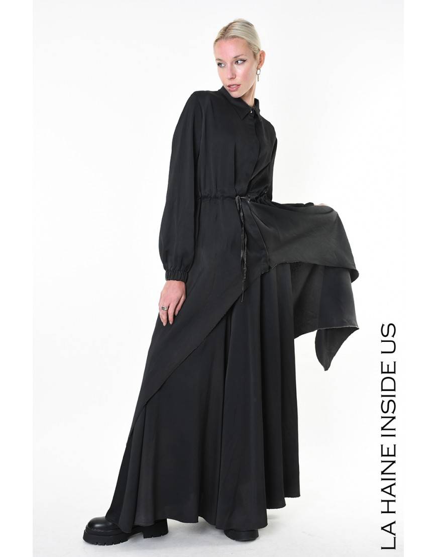 La haine inside us 4V LW918 CAMICIA Nero Saldi Di Fabbrica