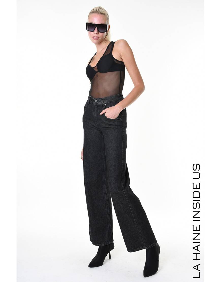 La haine inside us 4X LW833 JEANS Nero In Saldo
