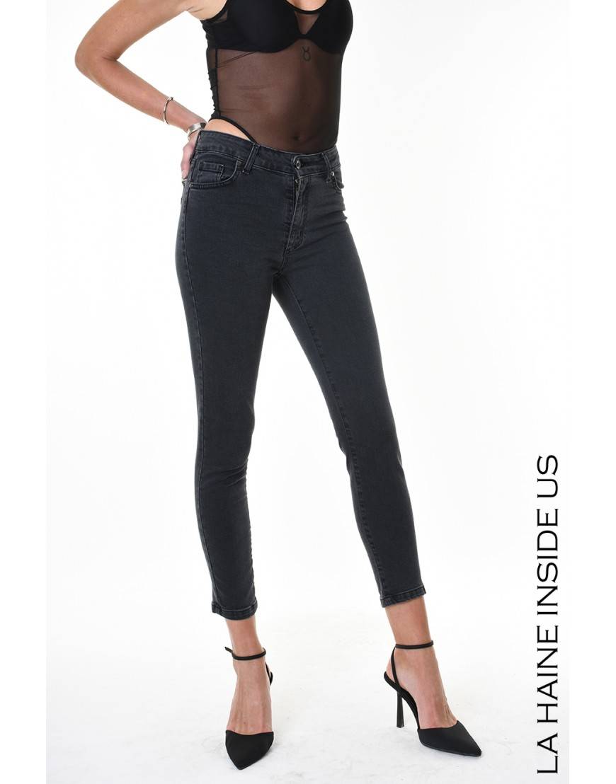 La haine inside us 4X LW834 JEANS Nero Nuova